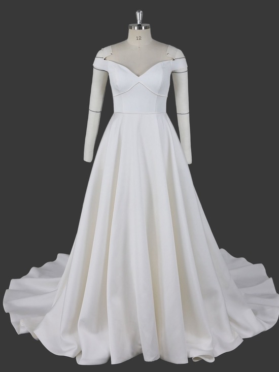 Dresses & Skirts - Classic Off-Shoulder White Bridal Ball Gown Dress